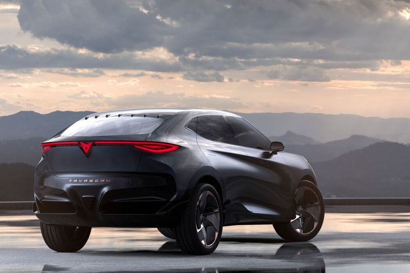 Das Heck zeigt optische Anleihen am ersten Seat-Elektroauto, dem El-Born. (Seat)