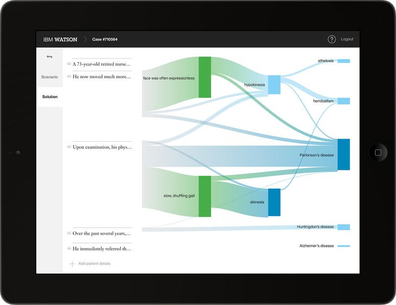 WatsonPath und Watson EMR Assistant analysieren Patientendaten und medizinische Fachinformationen und visualisieren die Ergebnisse (IBM Research)