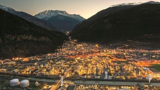 Blick auf den Lonza-Standort Visp in der Schweiz (Lonza)