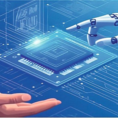 Die Fraunhofer-Institute IAF und IIS arbeiten im Fraunhofer Forschungs- und Innovationszentrum Chip AI an Chipdesigns für und mit KI. (Bild: Fraunhofer IAS / KI-generiert (Adobe Firefly))