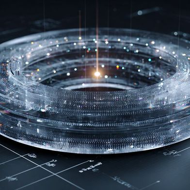 Mit Hilfe der 5D-Datenspeicherung lassen sich mehrere hundert Terabyte auf einer einzigen Scheibe über Zeiträume von mehreren Milliarden Jahren speichern – theoretisch. (Bild: Midjourney / KI-generiert)