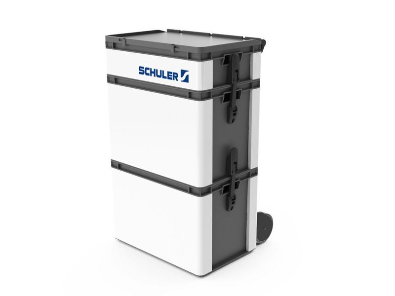 Dank der mobilen Rollenbox ist der Powersafe-Datenlogger flexibel einsetzbar.  (Bild: Schuler)