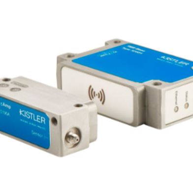 Das telemetrische Messsystem (TMS) von Kistler arbeitet mit dem mobilen Ladungsverstärkermodul 5190A. Es kann direkt auf dem Sensor auf der sich bewegenden Maschinenkomponente montiert werden. Auch das stationäre Basismodul 5290A gehört dazu. Es wird allerdings am Maschinenrahmen angebracht. (Bild: Kistler)