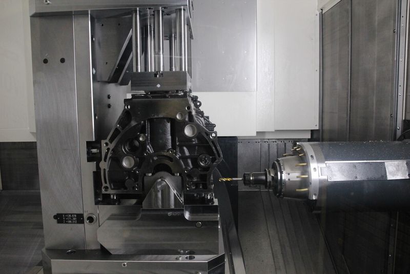 Blick in den Arbeitsraum der DMC 80 H linear. (Bild: Kroh)