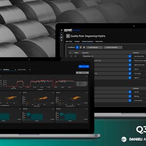 Die italienischen Unternehmen Danieli Automation und Bean-Tech gewinnen zusammen den Preis in der Kategorie „Innovate!“ für ihre Software „Q3-Premium“: eine modulare Lösung für Qualitätskontrolle und Qualitätssicherung bei der Metallproduktion. Basierend auf modernen IIoT-, Analytik- und KI-Technologien und -Methoden bildet die Anwendung ein qualitätsorientiertes System, das auf die Optimierung der Produktion und die Verbesserung der Endproduktqualität abzielt.(Bild:  Danieli-Automation/Bean-Tech)