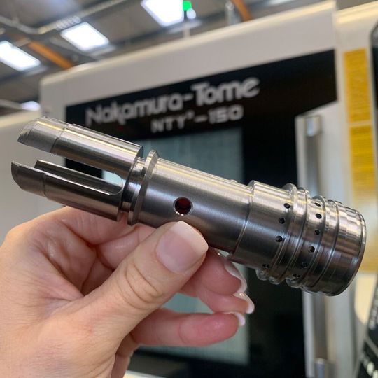 One of the components machined on the new nakamura NTY3-150 turning centre at West End Precision. One of the components machined on the new nakamura NTY3-150 turning centre at West End Precision.