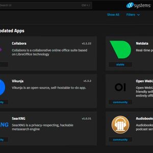 TrueNAS Scale von iXsystems bindet Apps wie Collabora, Netdata oder Vikunja in den Speicher-Stack ein und zeigt die Verlagerung des Herstellers vom FreeBSD-basierten Core hin zur Linux-Plattform.(Bild:  Joos – iXsystems)