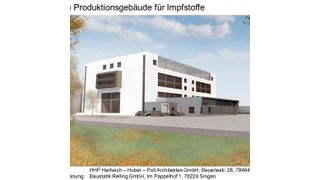 Der Neubau in Singen zur Produktion von Impfstoffen soll 2019 betriebsbereit sein. (Takeda)