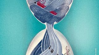 Künstlerische Darstellung eines Gondoliere, der in einer Quantenüberlagerung von Zeitflüssen gefangen ist (Bild: Aloop Visual & Science, Universität Wien, IQOQI)