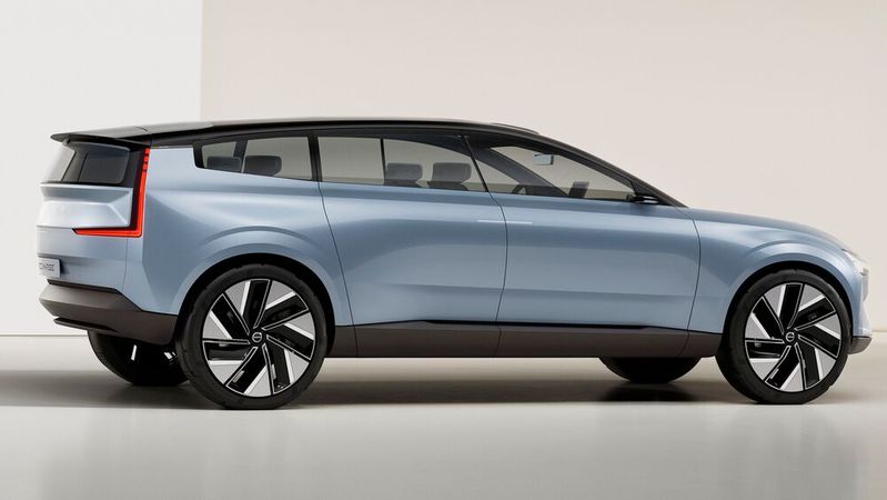 Die Serienversion des Volvo Concept Recharge hat im Herbst als EX90 Premiere.(Bild:  Volvo)