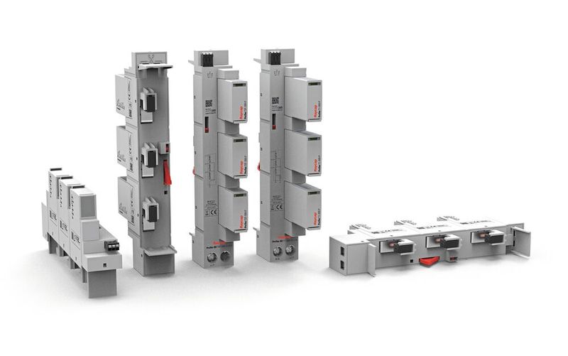 Für den zuverlässigen Überspannungsschutz aller Arten von Stromverteilungssystemen hat Raycap den Pro Tec 60 für die 60-mm-Sammelschiene entwickelt.(Bild:  Raycap)