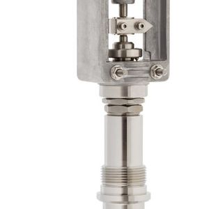 Stellantrieb 2032 auf einem Schubert & Salzer Gleitschieberventil 8230(Bild:  Schubert&Salzer / Christian Bucher)