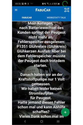 Ihre Probleme können die Kfzler in den Beiträgen in Wort und Bild oder ...  (Screenshot)