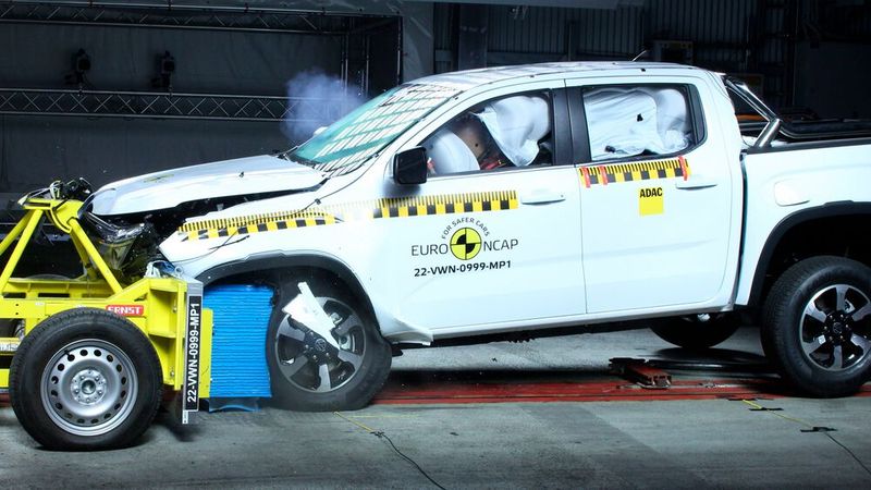 Der VW Amarok kam auf fünf Sterne. (Bild: Euro NCAP)