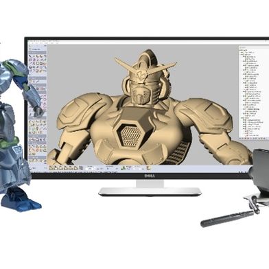 Mit Geomagic Freeform und Haply Robotics entwickelter Spielzeugroboter.  (Bild: Hexagon)