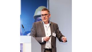 Thorsten Pötter leitet den Namur-Arbeitskreis „Enabling Industrie 4.0“ und ist als Experte für dieses Thema gern gehörter und gesehener Redner auf vielen Veranstaltungen. (Copyright: Stefan Bausewein)