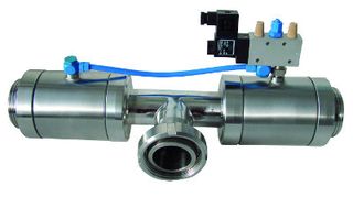 Quetschventilweiche mit Milchrohrgewinde (Bild: Linnemann)