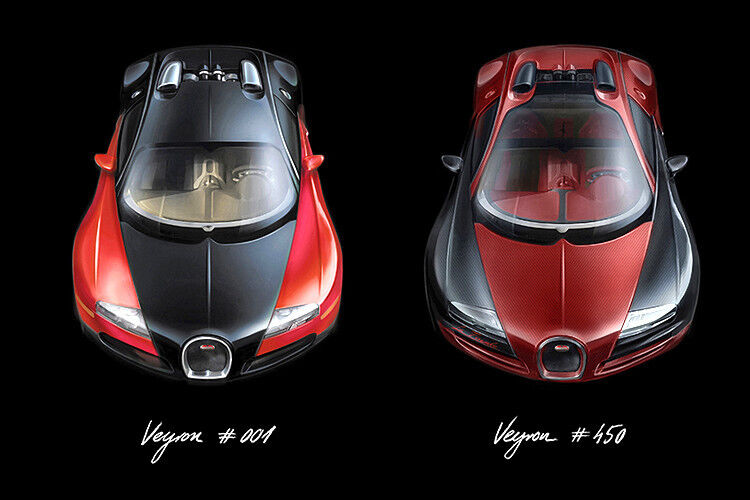 Insgesamt 450 Modellen des Supersportlers verkaufte Bugatti: 300 Coupés sowie 150 offene Supersportwagen. Nach eigener Angabe entwickelt Bugatti derzeit einen Nachfolger des Ausnahmefahrzeugs. (Foto: Bugatti)