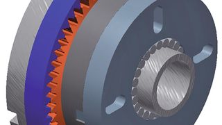 Bild 1: Einstufiges, einfaches Exzentergetriebe mit Oldhamkupplung als Abtriebselement. (Bild: Maul Konstruktionen)