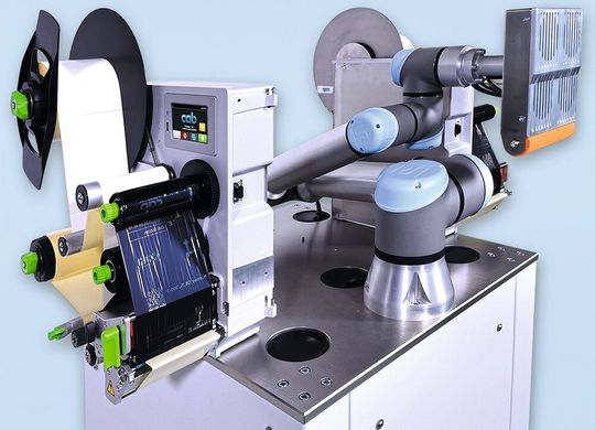 Etikettendrucker der Serie Hermes Q: Die weiterentwickelten Applikatoren HQ bieten zusätzliche Funktionen bei voller Kompatibilität(Bild:  CAB)