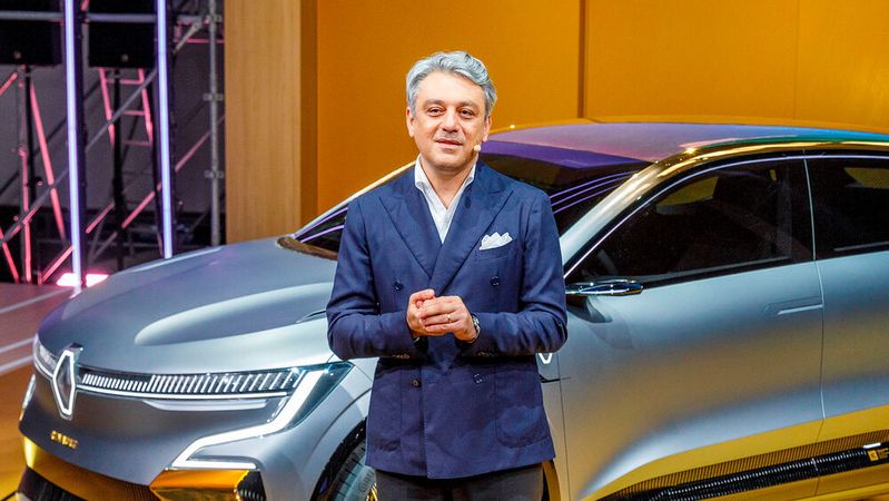 Renault-Chef Luca de Meo führt momentan Gespräche mit Volkswagen. Es geht um günstige, elektrische Einstiegsmodelle.(Bild:  Renault)