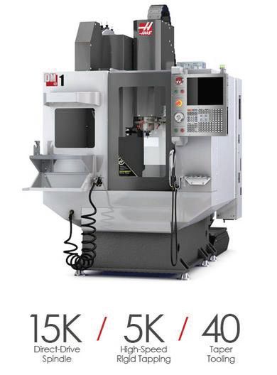 The DM-1 allows shops to make use of their 40-taper tooling. Haas will be exhibiting this high-speed machining centre at Metav. (Source: Haas)