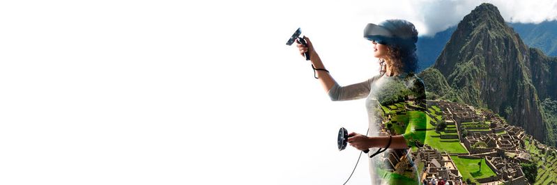 Mit Virtual-, Mixed- und Augemented Reality kann man in virtuelle Welten eintauchen oder die reale Welt durch virtuelle Elemente ergänzen.(Bild:  Microsoft)