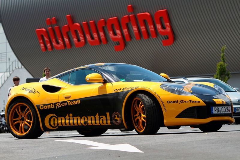 Continental setzte den Artega sogar im 24-Stunden-Rennen auf dem Nürburgring ein. Es blieb bei einem Auftritt. (Markus Matzel)