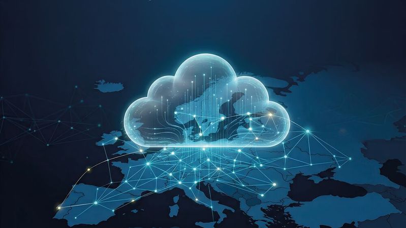 Europa legt zu beim Thema Cloud – zwar nicht als Kopie der US-Hyperscaler, jedoch als souveräne, ernstzunehmende Option. (Bild:  Gemini / KI-generiert)