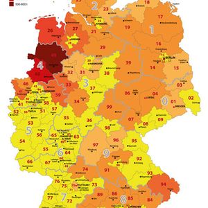 Regionale Zuordnung der Abgabemengen