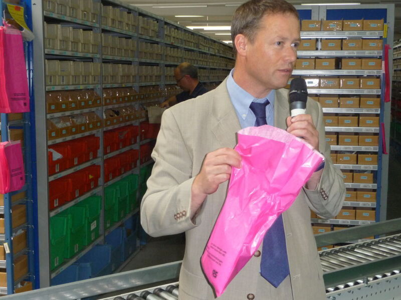 So wird nichts übersehen: knallige Verpackungstüten in pink (Archiv: Vogel Business Media)