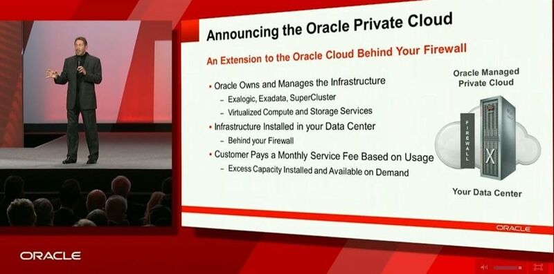 Oracle ieitet sein gesamtes Cloud-Angebot auch als Private Cloud beim Kunden an. (Archiv: Vogel Business Media)