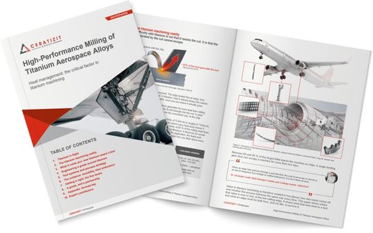 Im Whitepaper «Hochleistungsfräsen von Titanlegierungen für die Luft- und Raumfahrt» erhalten Kunden vertiefende technische Informationen zu Titananwendungen in der Luft- und Raumfahrt.(Bild:  Ceratizit)