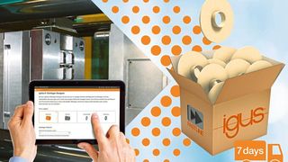 Des paliers lisses polymères sans graisse en cotes spéciales peuvent être livrés en quelques jours seulement sans que le prix en soit prohibitif. (igus)