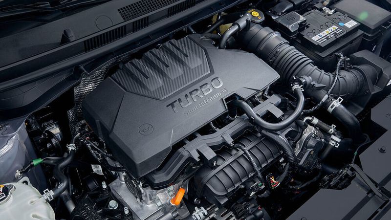 Zudem gibt es einen 1,0-Liter großen Dreizylinder-Turbo in zwei Leistungsstufen. (Hyundai)