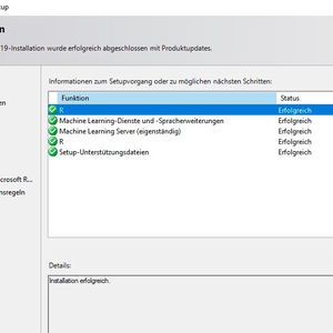 Erfolgreiche Installation von R auf einem SQL-Server.(Bild:  Joos / Microsoft)