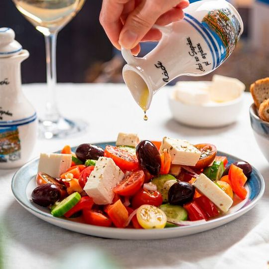 Researchers developed a new way to detect whether someone follows a Mediterranean diet using a blood test and showed that a Mediterranean diet is associated with lower risk of type 2 diabetes. Researchers developed a new way to detect whether someone follows a Mediterranean diet using a blood test and showed that a Mediterranean diet is associated with lower risk of type 2 diabetes.