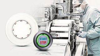 Über kapazitive Sensortaster lassen sich Maschinen und Anlagen auch mit Handschuhen leicht bedienen.  (Bild: Captron)