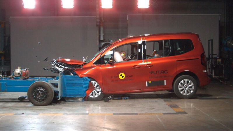 Mit vier Sternen hat der neue Renault Kangoo den Crashtest von Euro-NCAP absolviert.(Bild:  Euro-NCAP)