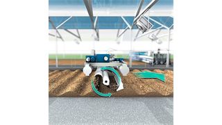 Die Schlammwender Solstice trocknen den bei der Wasseraufbereitung entstandenen Schlamm auf ein Viertel in Masse und Volumen und verwandeln ihn in körniges Granulat. (Huber)