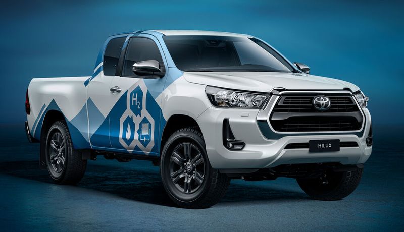 Toyota baut den Hilux zum Wasserstoffauto um.(Bild:  Toyota)