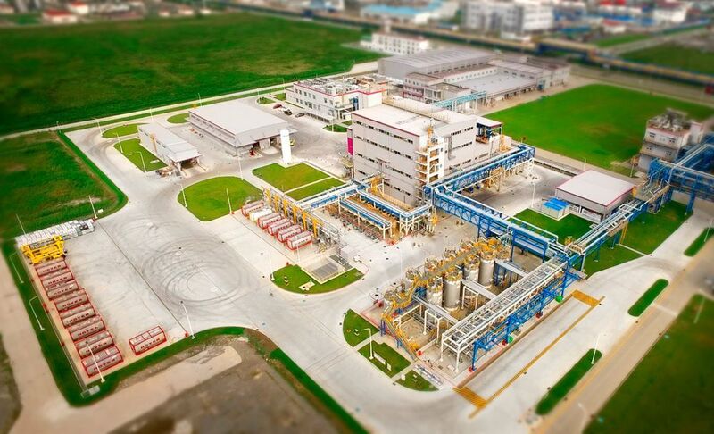 Evonik’s new plant for specialty silicones in Shanghai. (Evonik)