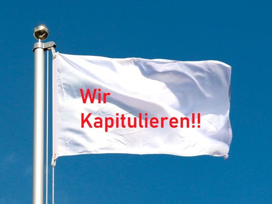 Ende! Eine aktuelle Umfrage bringt ans Licht, dass über 25 Prozent der deutschen Mittelständler die Bedingungen in Deutschland als so belastend empfinden, dass sie aufgeben wollen. Hier mehr dazu ...(Bild:  Uniflagg)