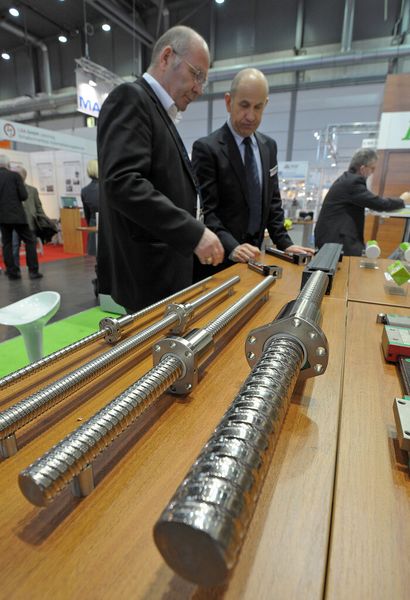 13. Intec: Produktpräsentation am Stand der Hiwin GmbH aus Offenburg. (Bild: Leipziger Messe/Uwe Frauendorf)