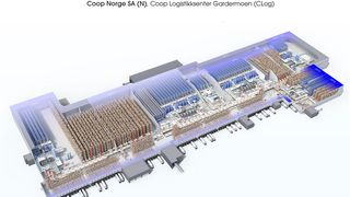 Das Coop-Vollsortiments-Logistikzentrum in Oslo wird auf Basis der Witron-OPM-Technologie erweitert. Zukünftig können dort zusätzliche 120.000 Handelseinheiten am Tag kommissioniert werden. (Bild: Witron)