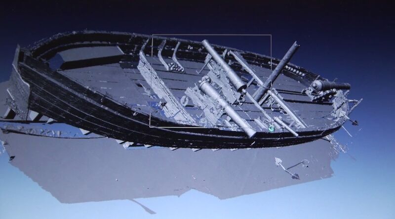Eines der ersten digitalisierten Objekte des Smithsonian war das Kanonenboot Philadelphia von 1776 (Smithsonian)