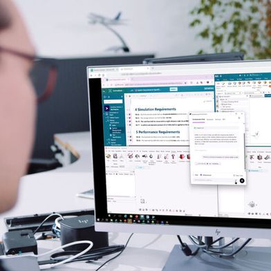 Der Engineering Orchestrator for Advanced Manufacturing führt einen KI-Workflow in 
Echtzeit über Design- und Engineering-Tools hinweg entlang der gesamten 
Wertschöpfungskette aus – gesteuert durch natürliche Sprache.  (Bild: Siemens)