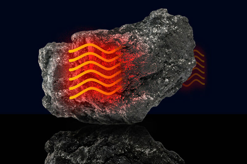 Researchers find evidence that heat moves through graphite similar to the way sound moves through air. (Christine Daniloff)