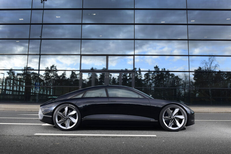 Das Konzeptfahrzeug von Hyundai ähnelt dem Audi TT und dem Porsche-Design. (Bild: Christian Bittmann)