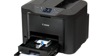 Das Spitzenmodell der neuen Maxify-Reihe ist der MB5350. Mit zwei CIS-Sensoren scannt er Doppelseitige Dokumente in einem Durchgang. (Bild: Canon)